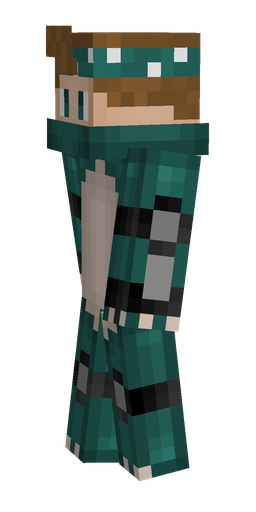 Black skin: body, left side render