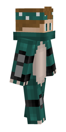 Black skin: body, right side render