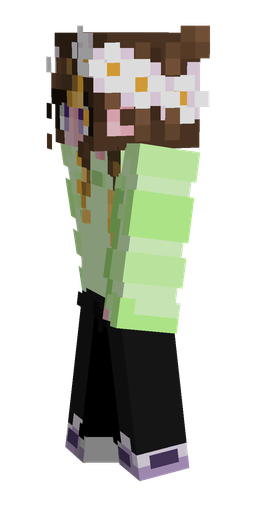 Black skin: body, left side render