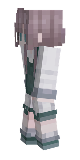 Blue skin: body, left side render