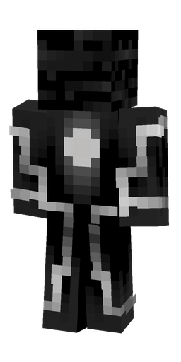 Black skin: body, back render