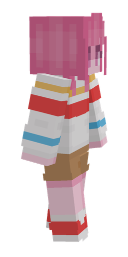 Pink skin: body, right side render