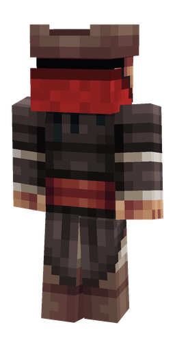Black skin: body, back render