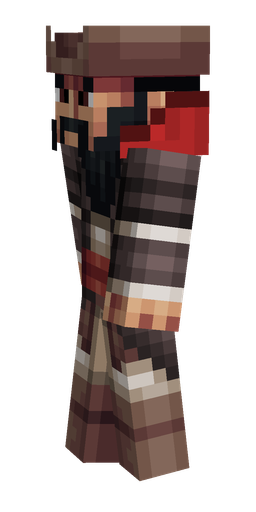 Black skin: body, left side render