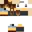 Black skin: raw texture render