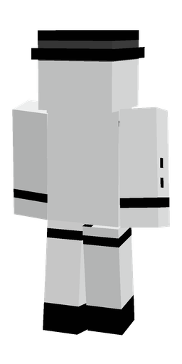 Black skin: body, back render