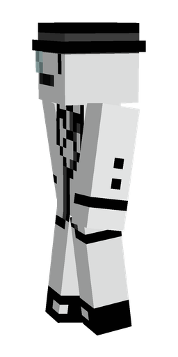 Black skin: body, left side render
