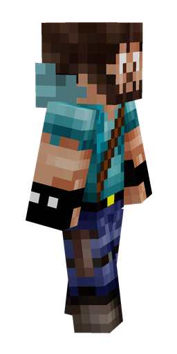 Black skin: body, right side render