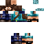 Black skin: raw texture render