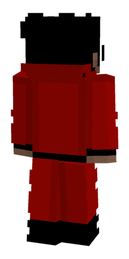 Black skin: body, back render