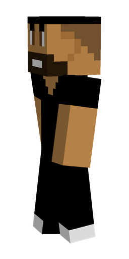 Black skin: body, left side render