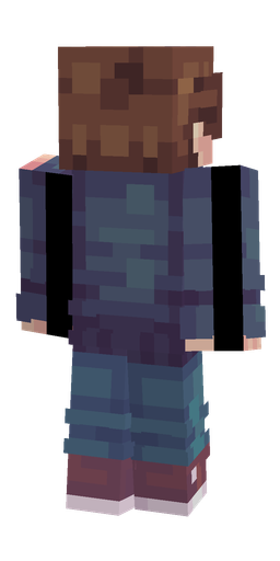 Blue skin: body, back render