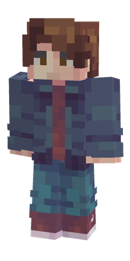 Blue skin: body, front render