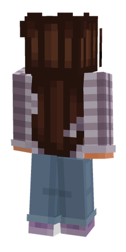 Blue skin: body, back render