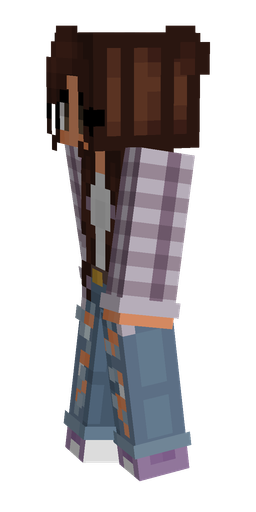 Blue skin: body, left side render