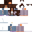 Blue skin: raw texture render