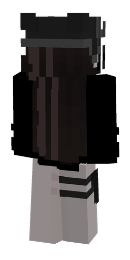 Black skin: body, back render