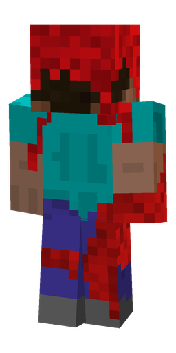 Black skin: body, back render