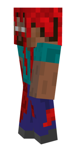 Black skin: body, left side render