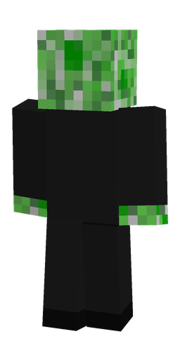 Black skin: body, back render
