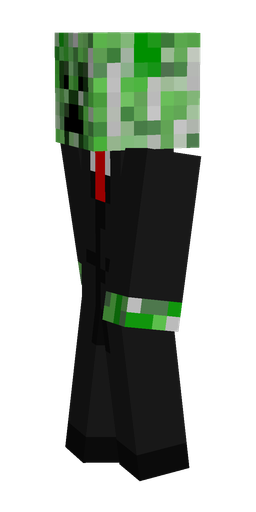 Black skin: body, left side render