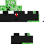 Black skin: raw texture render