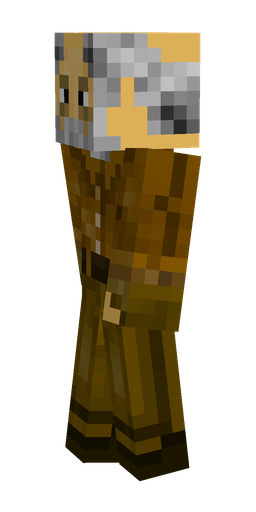 Brown skin: body, left side render
