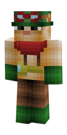 Brown skin: body, front render