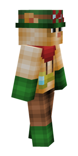 Brown skin: body, right side render