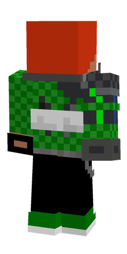 Black skin: body, back render