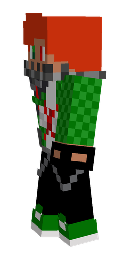 Black skin: body, left side render