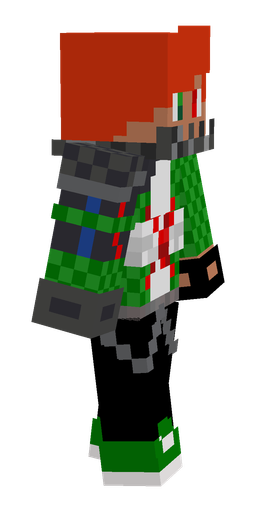 Black skin: body, right side render