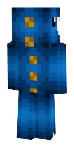 Blue skin: body, back render