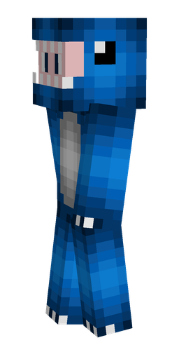 Blue skin: body, left side render