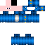 Blue skin: raw texture render