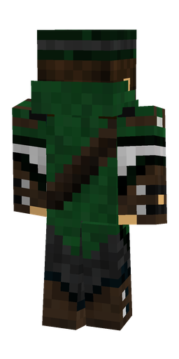 Black skin: body, back render