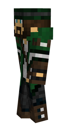 Black skin: body, left side render