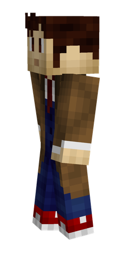 Blue skin: body, left side render