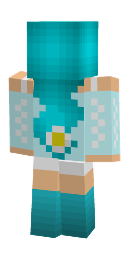 Blue skin: body, back render