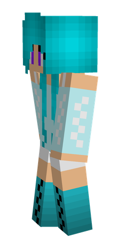 Blue skin: body, left side render