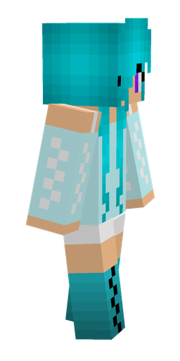 Blue skin: body, right side render