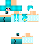 Blue skin: raw texture render