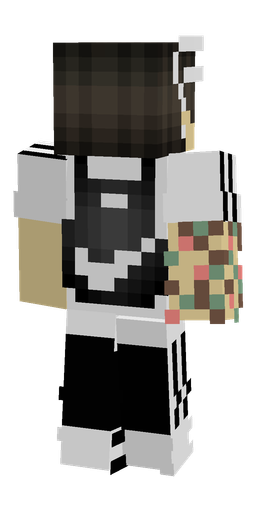 Black skin: body, back render