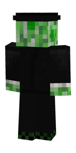 Black skin: body, back render