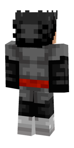 Black skin: body, back render