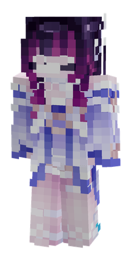 Blue skin: body, front render