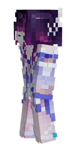 Blue skin: body, left side render