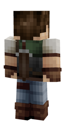 Black skin: body, back render