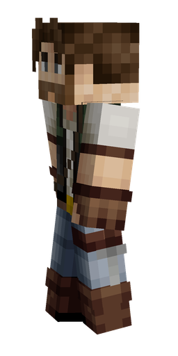 Black skin: body, left side render