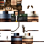Black skin: raw texture render